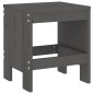 vidaXL Gartenhocker 2 Stk. Grau 40x36x45 cm Massivholz Kiefer vidaXL Gartenhocker 2 Stk. Grau 40x36x45 cm Massivholz Kiefer