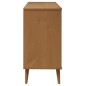 vidaXL Schubladenschrank MOLDE Braun 113x40x80 cm Massivholz Kiefer vidaXL Schubladenschrank MOLDE Braun 113x40x80 cm Massivholz Kiefer