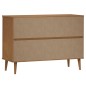vidaXL Schubladenschrank MOLDE Braun 113x40x80 cm Massivholz Kiefer vidaXL Schubladenschrank MOLDE Braun 113x40x80 cm Massivholz Kiefer