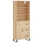 vidaXL Highboard Sonoma-Eiche 69,5x34x180 cm Holzwerkstoff vidaXL Highboard Sonoma-Eiche 69,5x34x180 cm Holzwerkstoff
