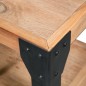 vidaXL Nachttisch Akazienholz Massiv Stahl 40 x 30 x 54 cm vidaXL Nachttisch Akazienholz Massiv Stahl 40 x 30 x 54 cm