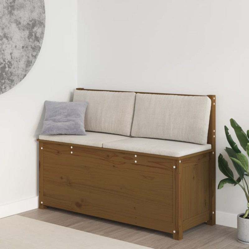 vidaXL Sitzbank Honigbraun 110x41x76,5 cm Massivholz Kiefer vidaXL Sitzbank Honigbraun 110x41x76,5 cm Massivholz Kiefer