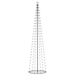 vidaXL Weihnachtsbaum in Kegelform 136 LEDs Bunt 70x240 cm