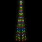 vidaXL Weihnachtsbaum in Kegelform 136 LEDs Bunt 70x240 cm vidaXL Weihnachtsbaum in Kegelform 136 LEDs Bunt 70x240 cm