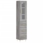 vidaXL Highboard Grau Sonoma 34,5x34x180 cm Holzwerkstoff vidaXL Highboard Grau Sonoma 34,5x34x180 cm Holzwerkstoff