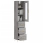 vidaXL Highboard Grau Sonoma 34,5x34x180 cm Holzwerkstoff vidaXL Highboard Grau Sonoma 34,5x34x180 cm Holzwerkstoff