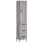 vidaXL Highboard Grau Sonoma 34,5x34x180 cm Holzwerkstoff vidaXL Highboard Grau Sonoma 34,5x34x180 cm Holzwerkstoff