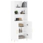 vidaXL Highboard Hochglanz-Weiß 69,5x34x180 cm Holzwerkstoff vidaXL Highboard Hochglanz-Weiß 69,5x34x180 cm Holzwerkstoff