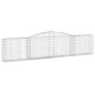 vidaXL Gabionen mit Hochbogen 25 Stk. 400x30x80/100cm Verzinktes Eisen vidaXL Gabionen mit Hochbogen 25 Stk. 400x30x80/100cm Verzinktes Eisen