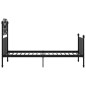 vidaXL Bettgestell Schwarz Metall 90x200 cm vidaXL Bettgestell Schwarz Metall 90x200 cm