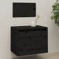 vidaXL Wandschrank Schwarz 45x30x35 cm Massivholz Kiefer vidaXL Wandschrank Schwarz 45x30x35 cm Massivholz Kiefer