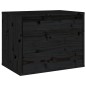 vidaXL Wandschrank Schwarz 45x30x35 cm Massivholz Kiefer vidaXL Wandschrank Schwarz 45x30x35 cm Massivholz Kiefer