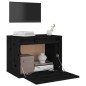 vidaXL Wandschrank Schwarz 45x30x35 cm Massivholz Kiefer vidaXL Wandschrank Schwarz 45x30x35 cm Massivholz Kiefer