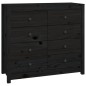 vidaXL Beistellschrank Schwarz 100x40x90 cm Massivholz Kiefer vidaXL Beistellschrank Schwarz 100x40x90 cm Massivholz Kiefer