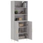 vidaXL Highboard Grau Sonoma 69,5x34x180 cm Holzwerkstoff vidaXL Highboard Grau Sonoma 69,5x34x180 cm Holzwerkstoff