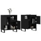 vidaXL Sideboards 2 Stk. Schwarz Holzwerkstoff vidaXL Sideboards 2 Stk. Schwarz Holzwerkstoff