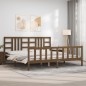vidaXL Massivholzbett mit Kopfteil Honigbraun 200x200 cm vidaXL Massivholzbett mit Kopfteil Honigbraun 200x200 cm