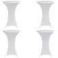 Stehtischhussen 4 Stk. Ø 70 cm Weiß Stretch Stehtischhussen 4 Stk. Ø 70 cm Weiß Stretch
