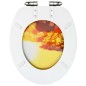 vidaXL Toilettensitz mit Soft-Close-Deckel MDF Savanne Design vidaXL Toilettensitz mit Soft-Close-Deckel MDF Savanne Design