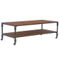 vidaXL Couchtisch mit Ablagefläche 120x60x40 cm Massivholz Tanne vidaXL Couchtisch mit Ablagefläche 120x60x40 cm Massivholz Tanne