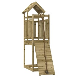 vidaXL Spielturm mit Kletterwand Imprägniertes Kiefernholz