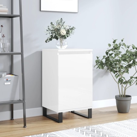 vidaXL Sideboard Hochglanz-Weiß 40x35x70 cm Holzwerkstoff