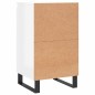 vidaXL Sideboard Hochglanz-Weiß 40x35x70 cm Holzwerkstoff vidaXL Sideboard Hochglanz-Weiß 40x35x70 cm Holzwerkstoff