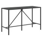 vidaXL 11-tlg. Gartenbar-Set mit Kissen Schwarz Poly Rattan vidaXL 11-tlg. Gartenbar-Set mit Kissen Schwarz Poly Rattan