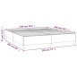 vidaXL Boxspringbett mit Matratze Hellgrau 180x200 cm Stoff vidaXL Boxspringbett mit Matratze Hellgrau 180x200 cm Stoff