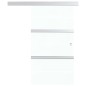 vidaXL Schiebetür ESG Glas und Aluminium 102,5x205 cm Silbern vidaXL Schiebetür ESG Glas und Aluminium 102,5x205 cm Silbern