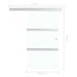 vidaXL Schiebetür ESG Glas und Aluminium 102,5x205 cm Silbern vidaXL Schiebetür ESG Glas und Aluminium 102,5x205 cm Silbern