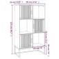vidaXL Highboard 70x35x125 cm Holzwerkstoff vidaXL Highboard 70x35x125 cm Holzwerkstoff
