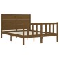 vidaXL Massivholzbett mit Kopfteil Honigbraun 120x200 cm vidaXL Massivholzbett mit Kopfteil Honigbraun 120x200 cm