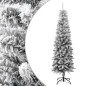vidaXL Künstlicher Weihnachtsbaum Beschneit Schlank 180 cm PVC&PE vidaXL Künstlicher Weihnachtsbaum Beschneit Schlank 180 cm PVC&PE