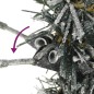 vidaXL Künstlicher Weihnachtsbaum Beschneit Schlank 180 cm PVC&PE vidaXL Künstlicher Weihnachtsbaum Beschneit Schlank 180 cm PVC&PE