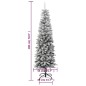 vidaXL Künstlicher Weihnachtsbaum Beschneit Schlank 180 cm PVC&PE vidaXL Künstlicher Weihnachtsbaum Beschneit Schlank 180 cm PVC&PE