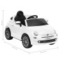 vidaXL Kinder-Elektroauto Fiat 500 Weiß vidaXL Kinder-Elektroauto Fiat 500 Weiß