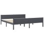 vidaXL Massivholzbett Kiefer Grau 180x200 cm vidaXL Massivholzbett Kiefer Grau 180x200 cm