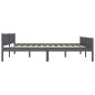 vidaXL Massivholzbett Kiefer Grau 180x200 cm vidaXL Massivholzbett Kiefer Grau 180x200 cm