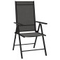 vidaXL 7-tlg. Garten-Essgruppe Schwarz Aluminium vidaXL 7-tlg. Garten-Essgruppe Schwarz Aluminium