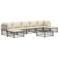 vidaXL 8-tlg. Garten-Lounge-Set mit Kissen Anthrazit Poly Rattan vidaXL 8-tlg. Garten-Lounge-Set mit Kissen Anthrazit Poly Rattan