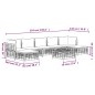 vidaXL 8-tlg. Garten-Lounge-Set mit Kissen Anthrazit Poly Rattan vidaXL 8-tlg. Garten-Lounge-Set mit Kissen Anthrazit Poly Rattan