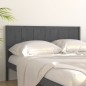 vidaXL Kopfteil Grau 125,5x4x100 cm Massivholz Kiefer