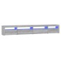vidaXL TV-Schrank mit LED-Leuchten Grau Sonoma 270x35x40 cm vidaXL TV-Schrank mit LED-Leuchten Grau Sonoma 270x35x40 cm