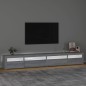 vidaXL TV-Schrank mit LED-Leuchten Grau Sonoma 270x35x40 cm vidaXL TV-Schrank mit LED-Leuchten Grau Sonoma 270x35x40 cm