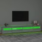 vidaXL TV-Schrank mit LED-Leuchten Grau Sonoma 270x35x40 cm vidaXL TV-Schrank mit LED-Leuchten Grau Sonoma 270x35x40 cm