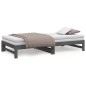 vidaXL Tagesbett Ausziehbar Grau 2x(80x200) cm Massivholz Kiefer vidaXL Tagesbett Ausziehbar Grau 2x(80x200) cm Massivholz Kiefer
