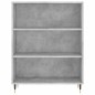 Highboard Betongrau 69,5x34x180 cm Holzwerkstoff Highboard Betongrau 69,5x34x180 cm Holzwerkstoff
