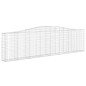 vidaXL Gabionen mit Hochbogen 6 Stk. 400x30x100/120cm Verzinktes Eisen vidaXL Gabionen mit Hochbogen 6 Stk. 400x30x100/120cm Verzinktes Eisen