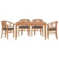 vidaXL 5-tlg. Garten-Essgruppe Massivholz Teak vidaXL 5-tlg. Garten-Essgruppe Massivholz Teak